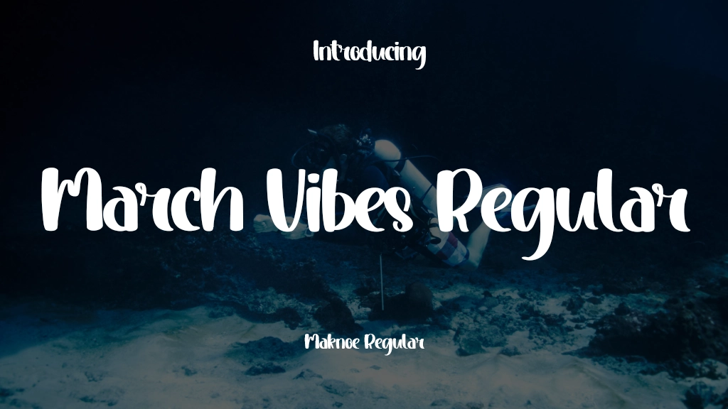 March Vibes Regular Font Sample Image 1