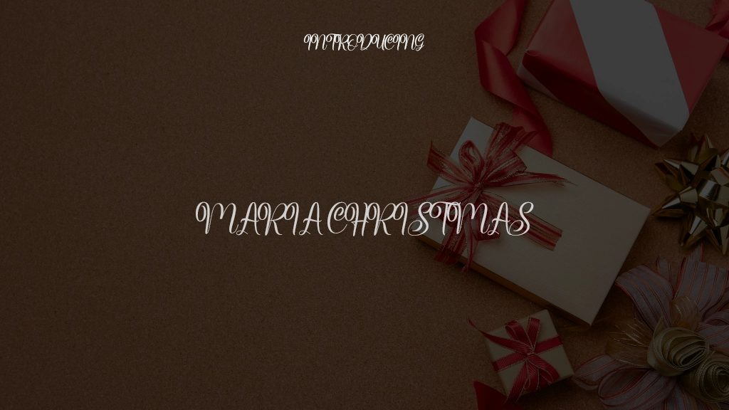 Maria Christmas Font Sample Images  1