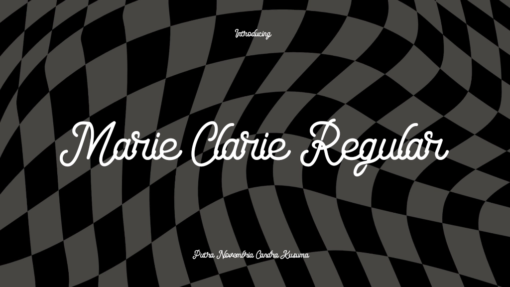 Marie Clarie Regular Font Sample Images  1