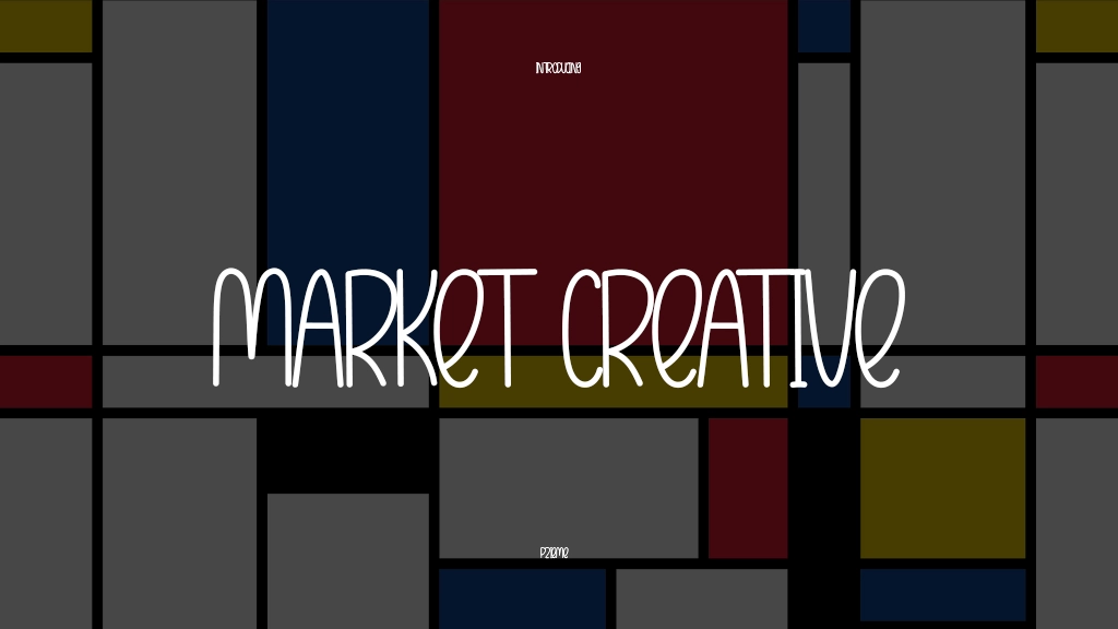 Market Creative Immagini di esempio dei caratteri  1