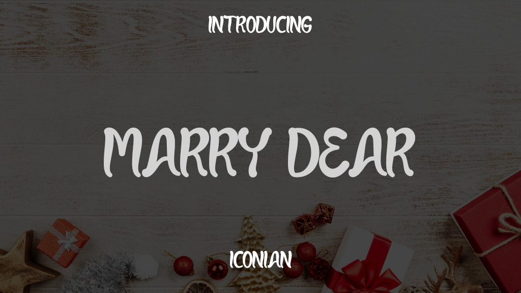 Marry Dear Font Sample Images  1