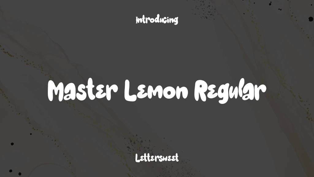 Master Lemon Regular Font Sample Images  1