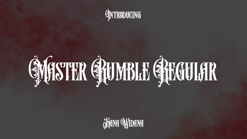 Master Rumble Regular Font Sample Images  1