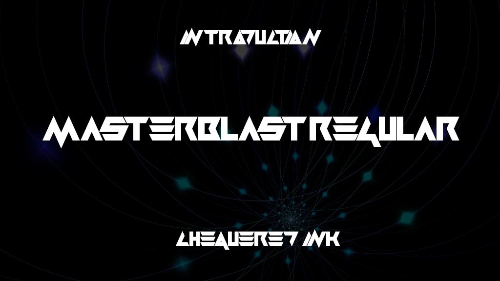 Masterblast Regular Font Sample Image 1