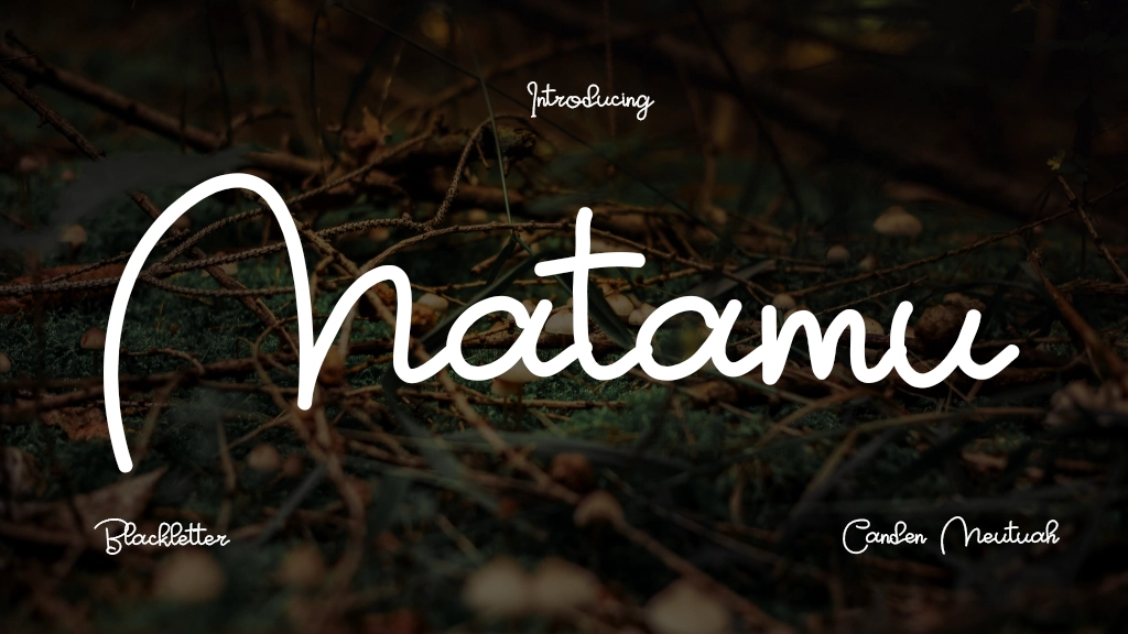 Matamu Font Sample Image 1