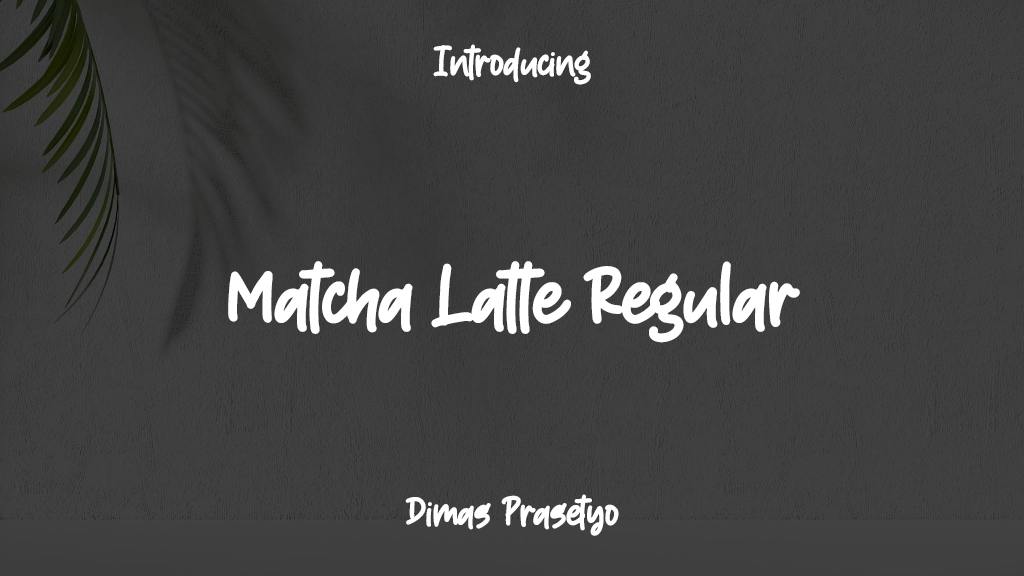 Matcha Latte Regular Beispielbilder für Schriftarten  1