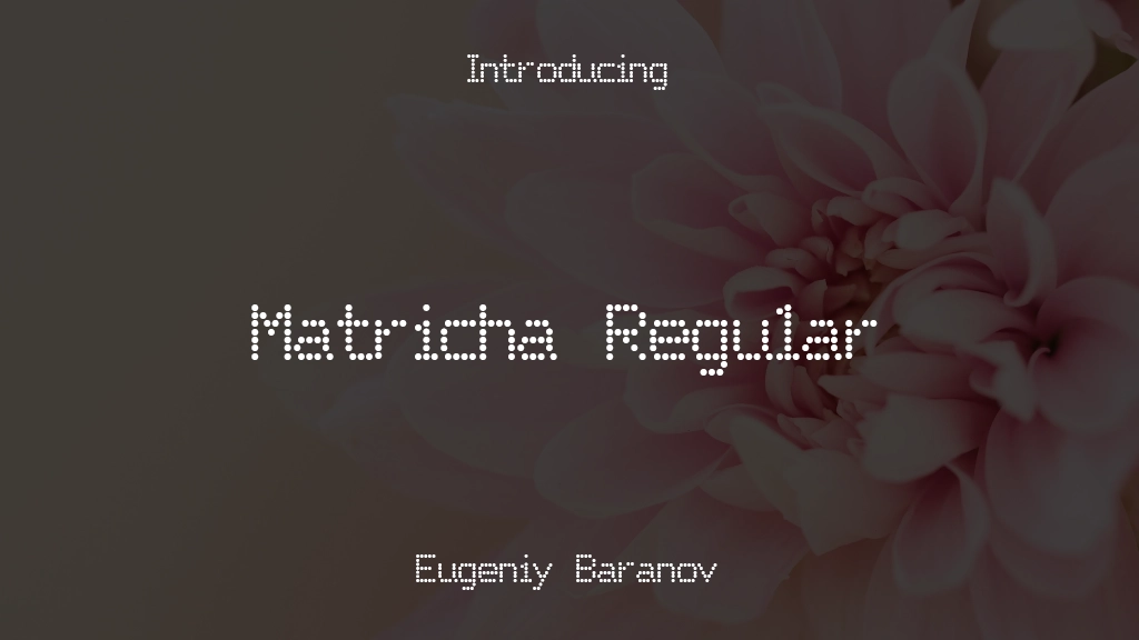 Matricha Regular Font Sample Images  1