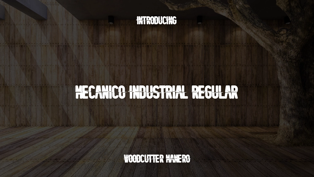 Mecanico Industrial Regular フォントサンプル画像  1