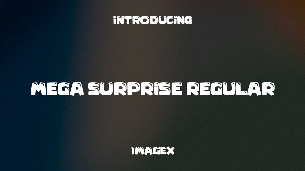 Mega Surprise Regular 字体样本图像  1