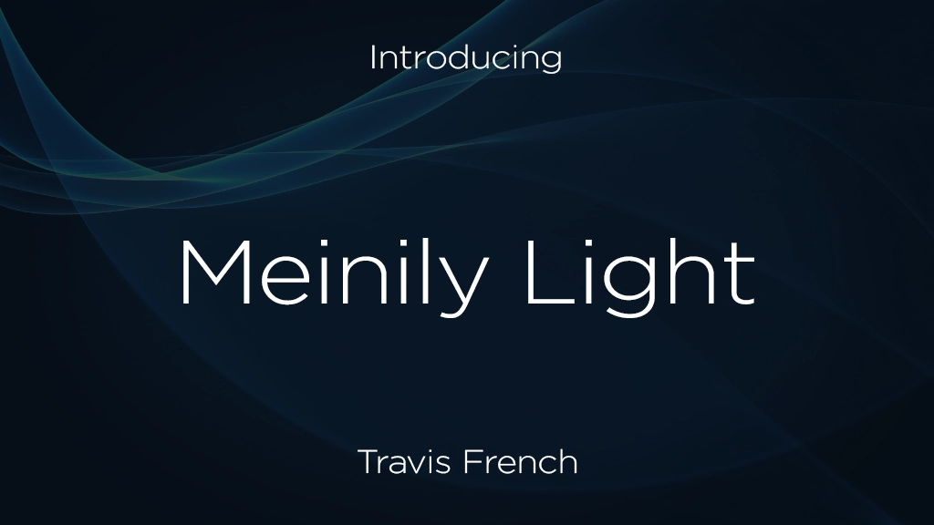 Meinily Light 글꼴 샘플 이미지  1