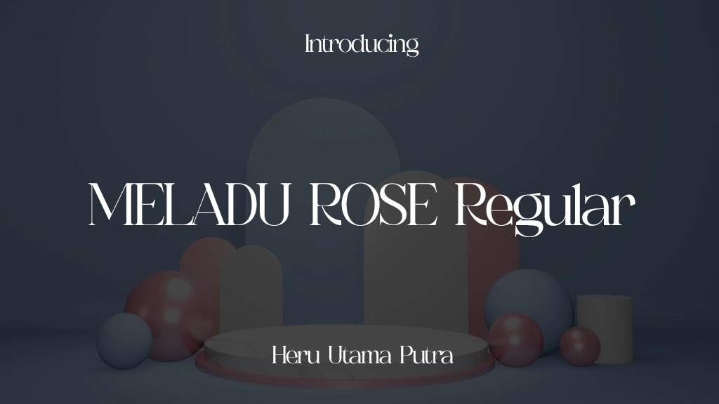 MELADU ROSE Regular Immagini di esempio dei caratteri  1