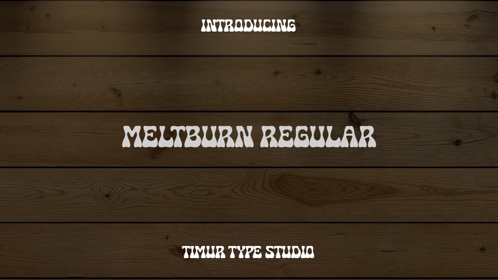 Meltburn Regular Font Sample Images  1