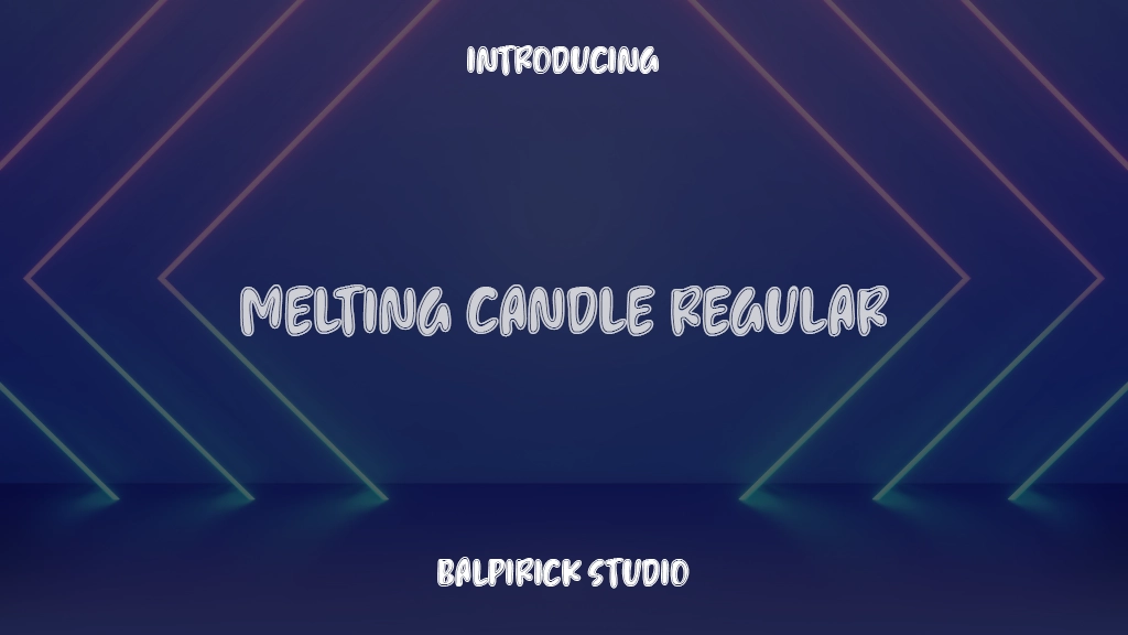 Melting Candle Regular Font Sample Images  1