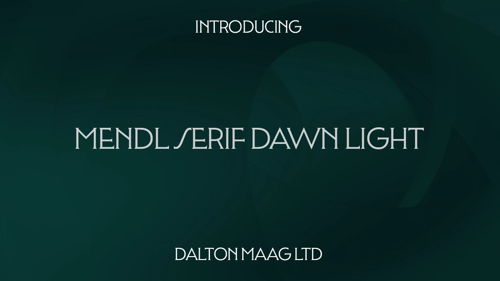 Mendl Serif Trial Dawn Light Font Sample Images  1