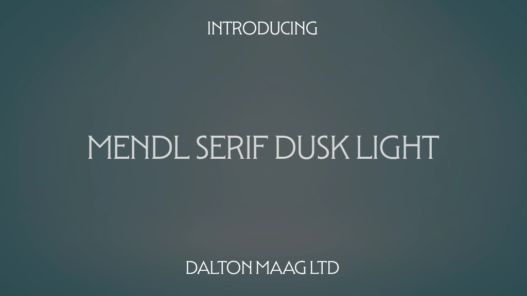 Mendl Serif Trial Dusk Light Font Sample Images  1