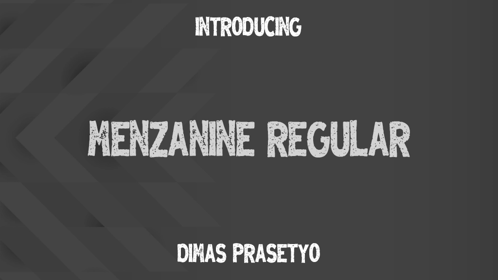 Menzanine Regular Font Sample Images  1