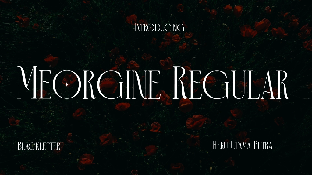 Meorgine Regular Font Sample Image 1