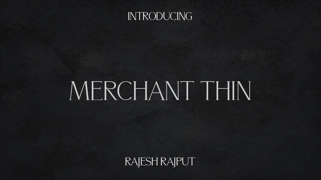 Merchant Thin Font Sample Images  1