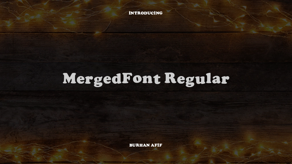 MergedFont Regular Images d’exemples de polices  1