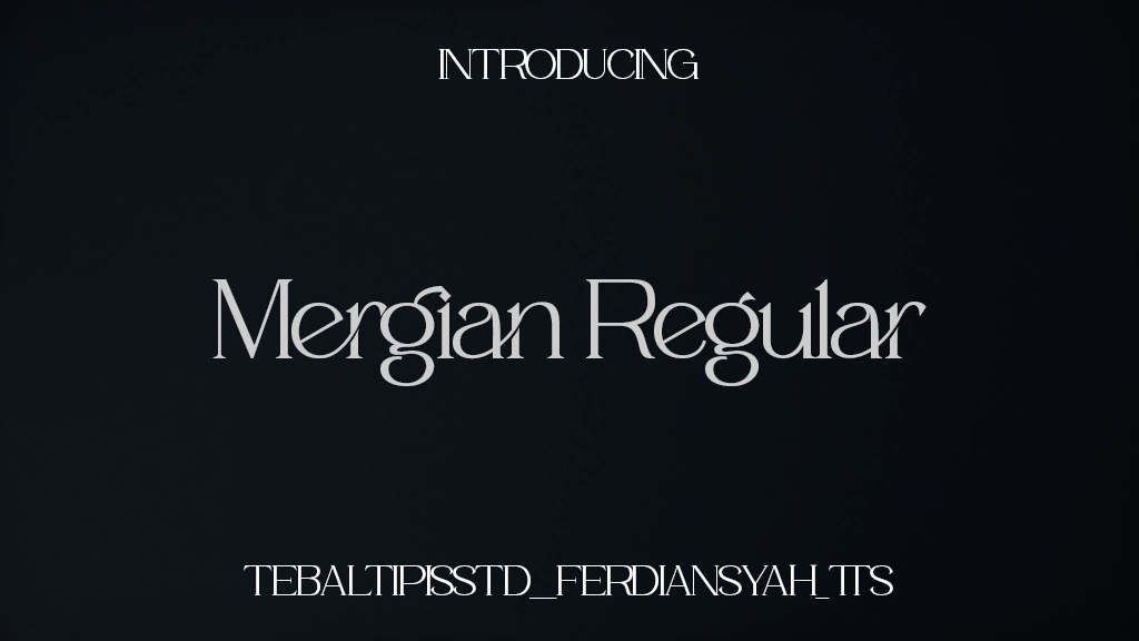 Mergian Regular Font Sample Images  1