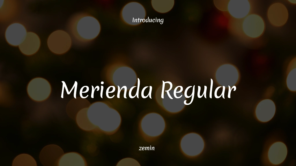 Merienda Regular Font Sample Images  1