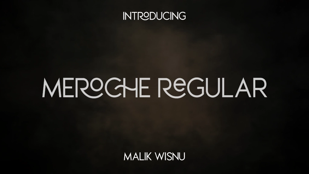 MEROCHE Regular Font Sample Images  1