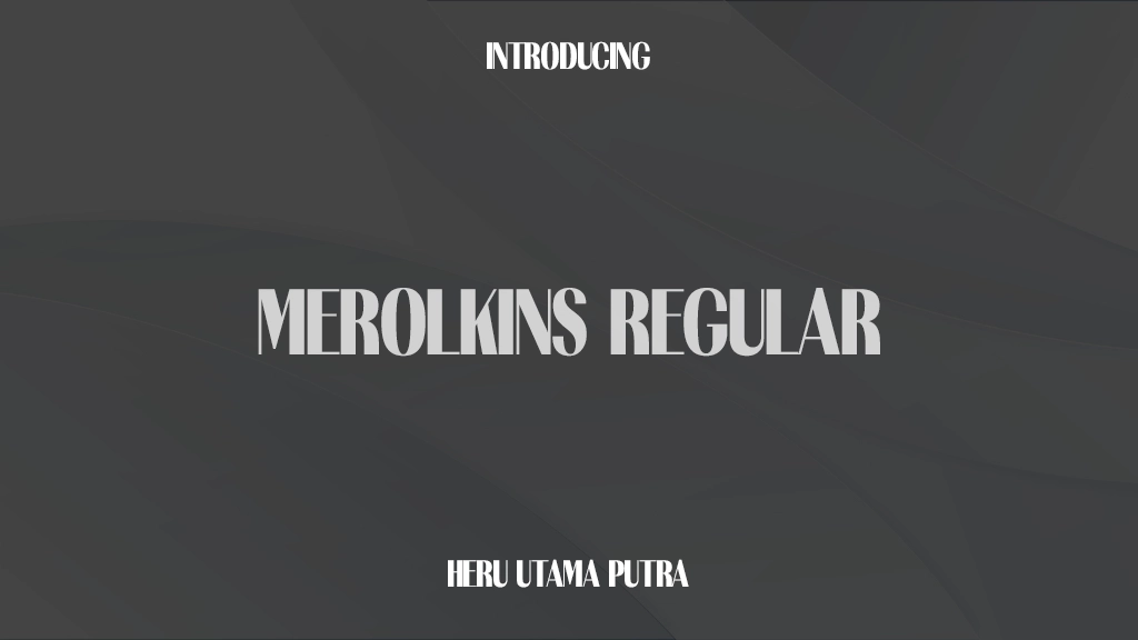 Merolkins Regular Immagini di esempio dei caratteri  1