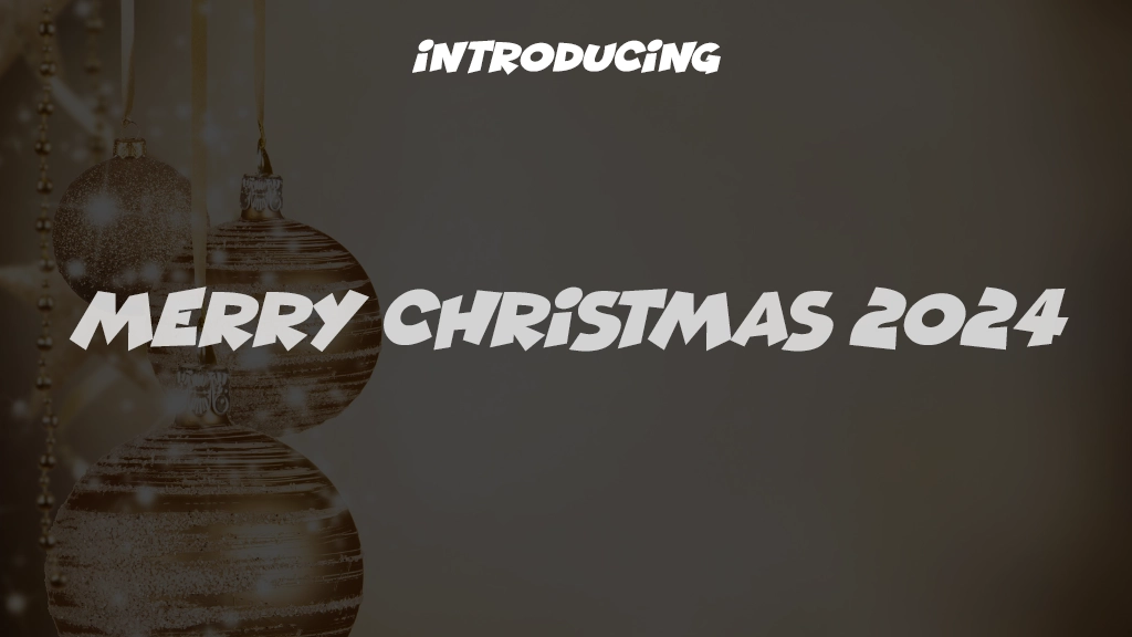 Merry Christmas 2024 Font Sample Images  1