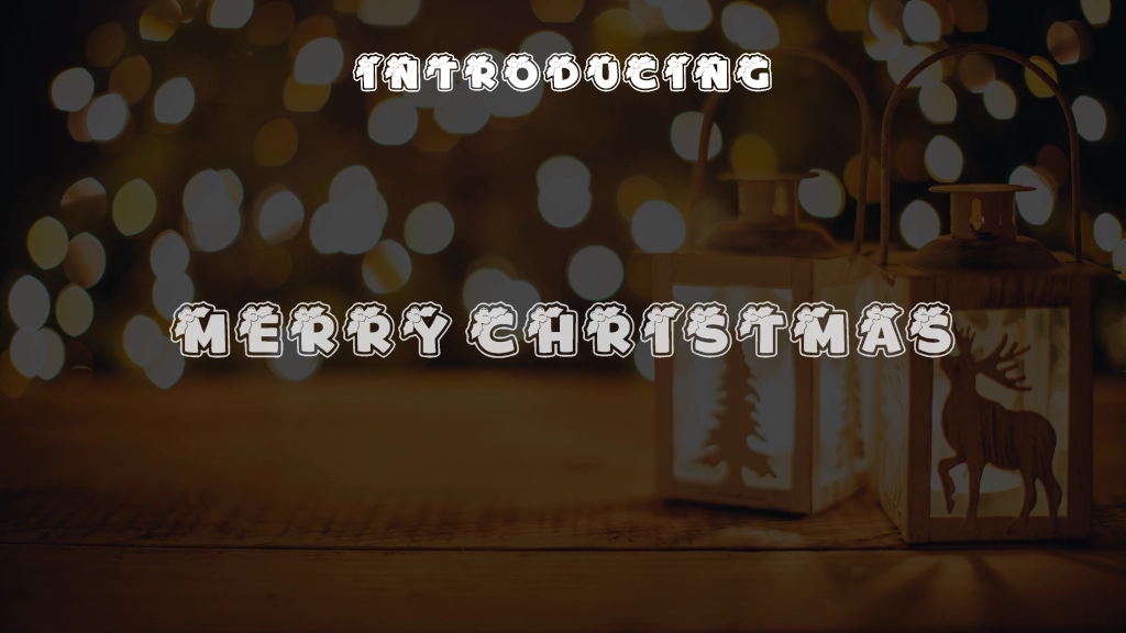 Merry Christmas Font Sample Images  1