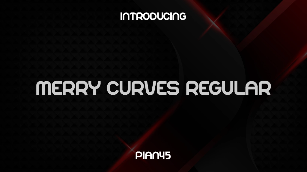 Merry Curves Regular Imágenes de muestra de fuentes  1