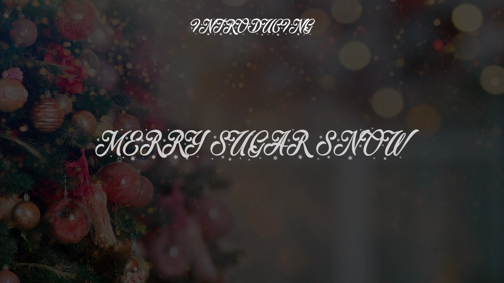 Merry Sugar Snow Font Sample Images  1