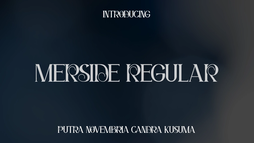 Merside Regular Immagini di esempio dei caratteri  1