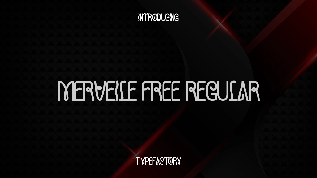 Merveile Free Trial Regular 글꼴 샘플 이미지  1