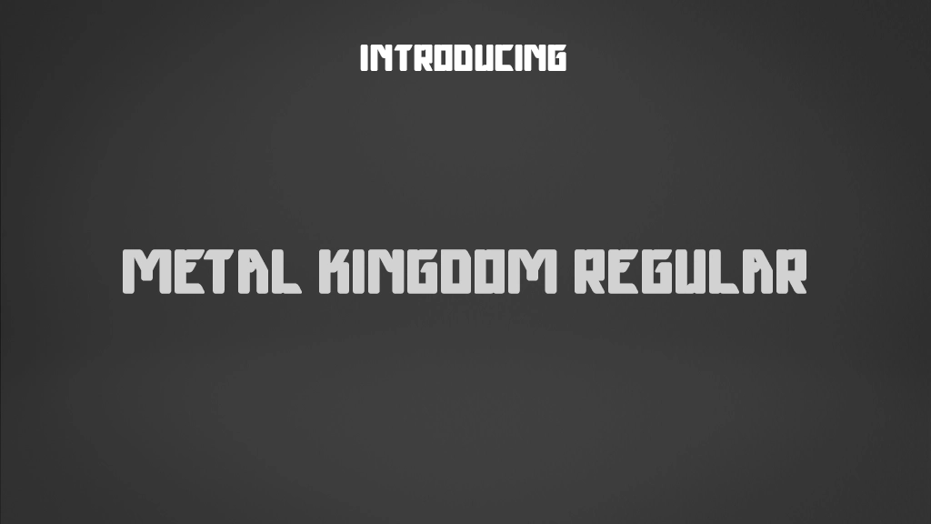 METAL KINGDOM Regular Font Sample Images  1