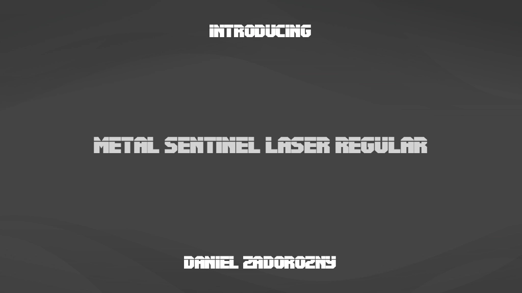 Metal Sentinel Laser Regular フォントサンプル画像  1