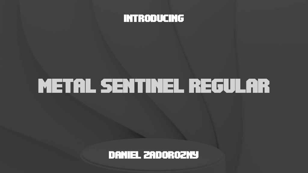 Metal Sentinel Regular 字体样本图像  1