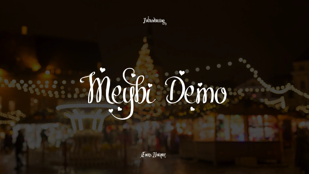 Meybi Demo Font Sample Images  1