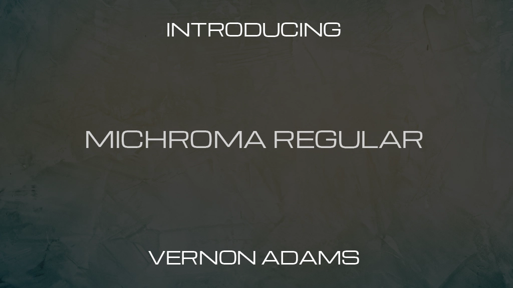 Michroma Regular Font Sample Images  1