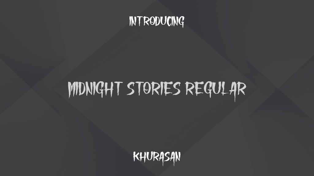 Midnight Stories Regular Font Sample Images  1