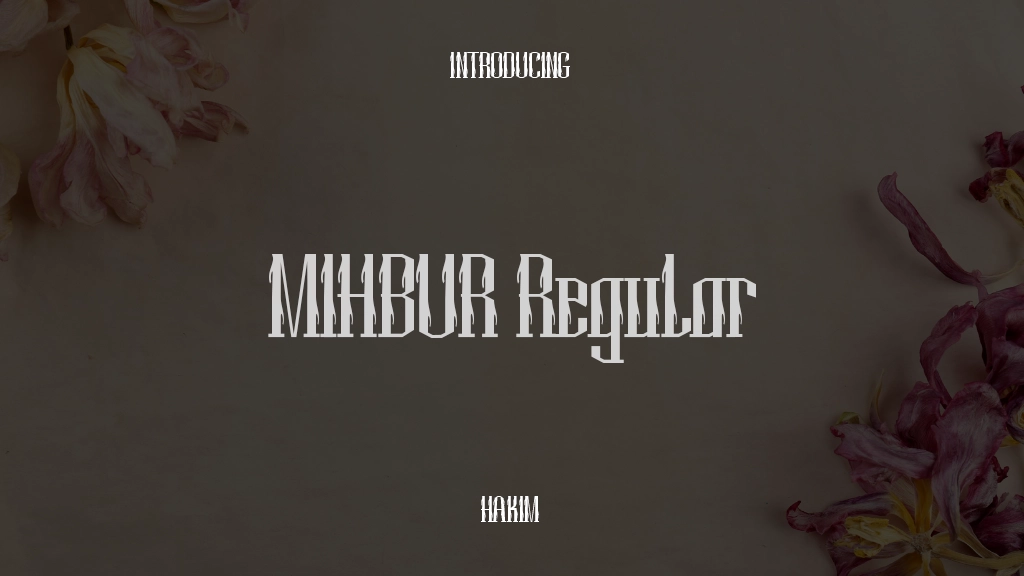 MIHBURtrial Regular フォントサンプル画像  1