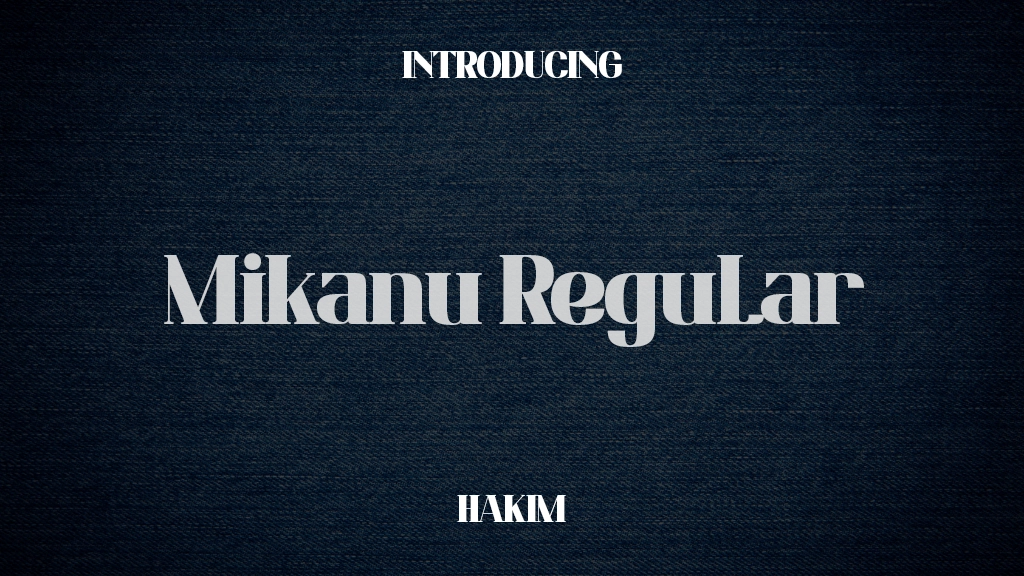 Mikanutrial Regular Font Sample Images  1