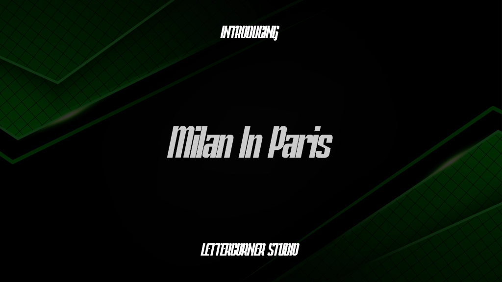 Milan In Paris Personal Used 글꼴 샘플 이미지  1