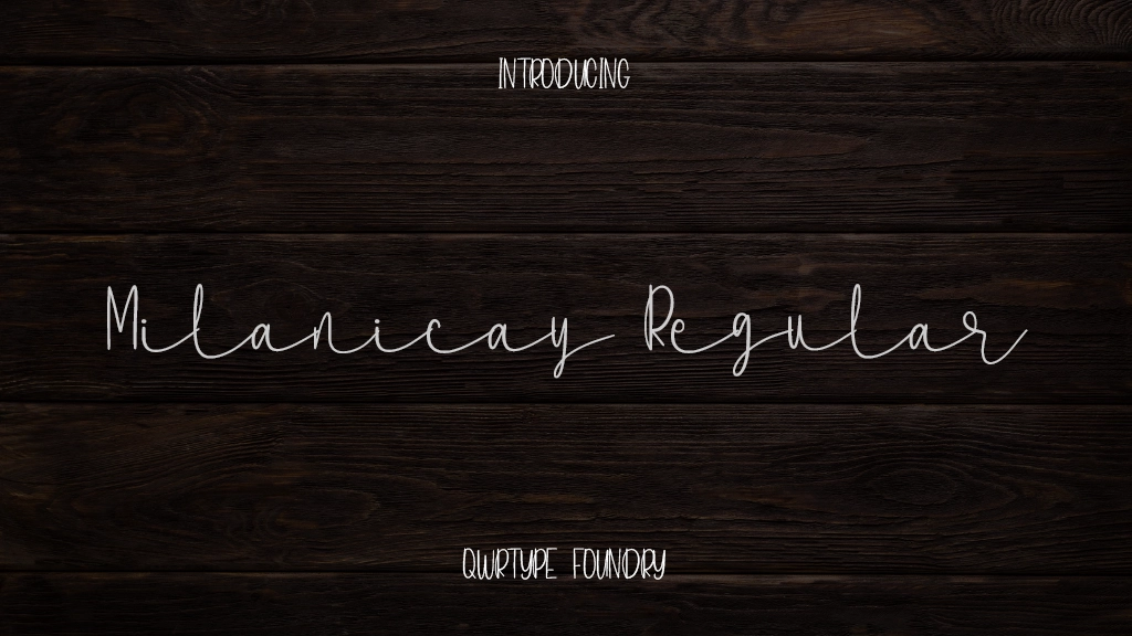 Milanicay Regular Font Sample Images  1