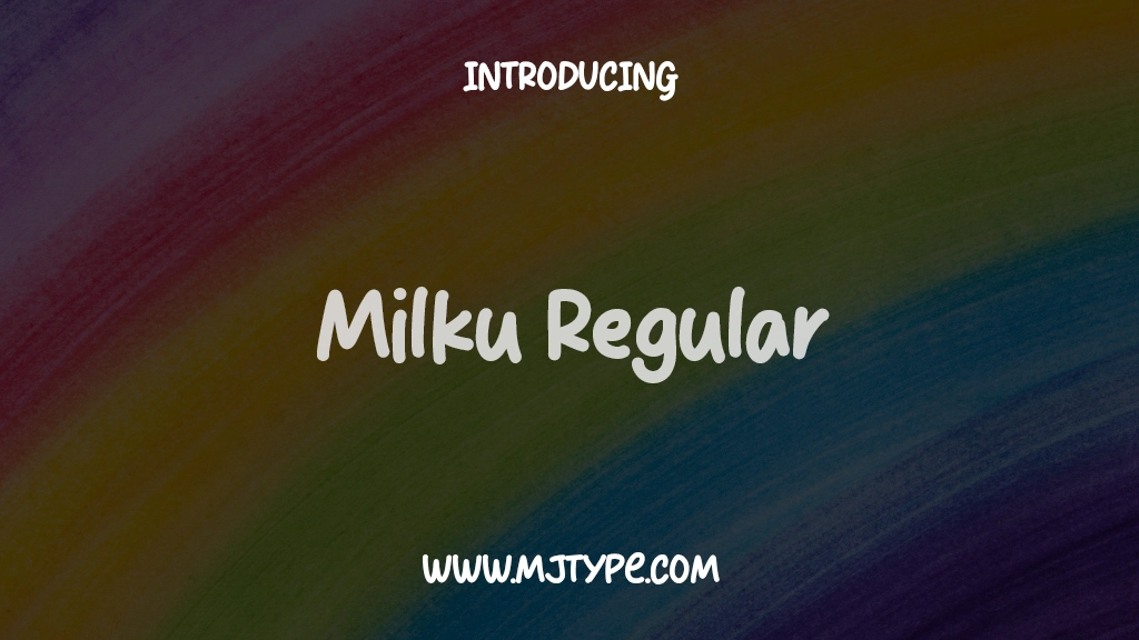 Milku Regular Font Sample Images  1