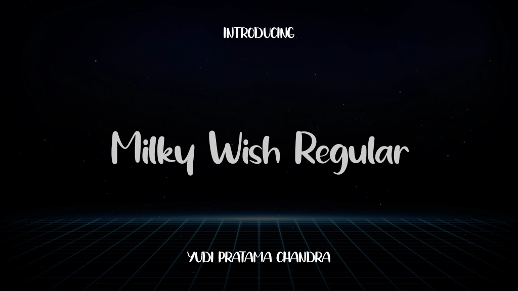 Milky Wish Regular Beispielbilder für Schriftarten  1