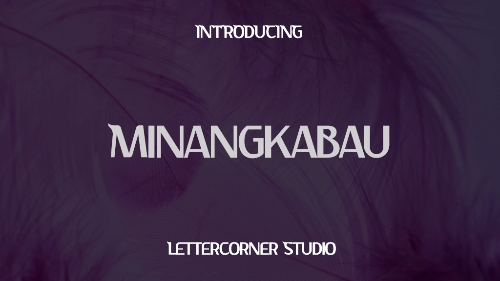 Minangkabau Personal Used Font Sample Images  1