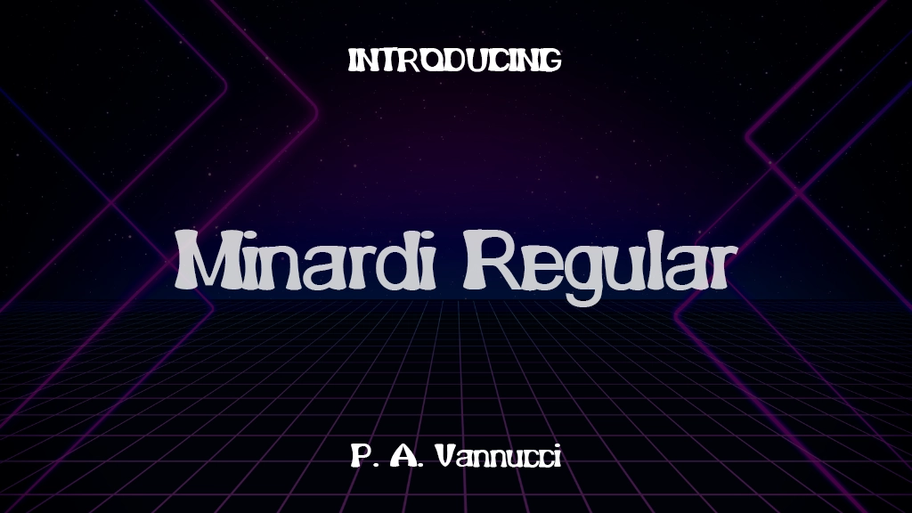 Minardi Regular Immagini di esempio dei caratteri  1