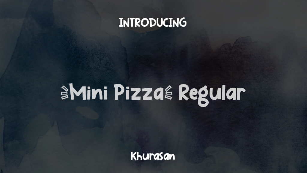 Mini Pizza Regular Imágenes de muestra de fuentes  1