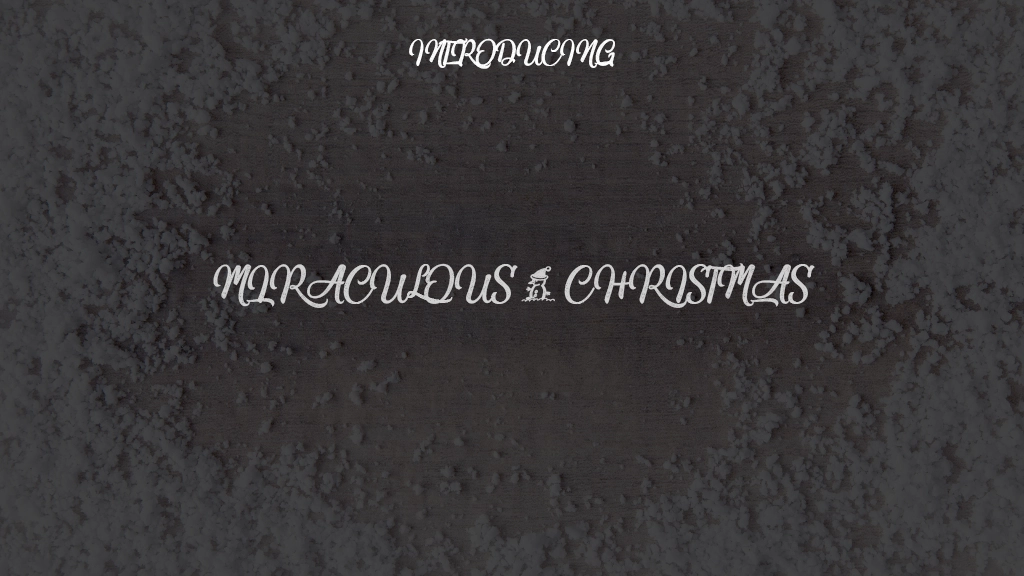 Miraculous & Christmas Font Sample Images  1