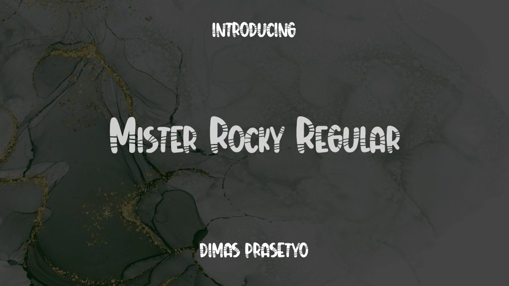 Mister Rocky Regular Font Sample Images  1